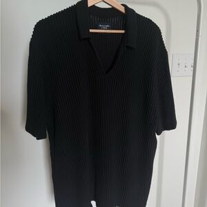 Abercrombie & Fitch Black Polo Shirt